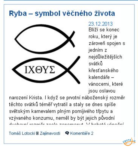 Co znamená symbol ryby?