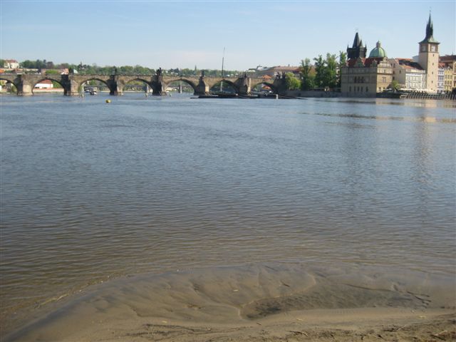 Vltava 5 - pohled ze špičky Střeleckého ostrova, Autor fota: ČRS